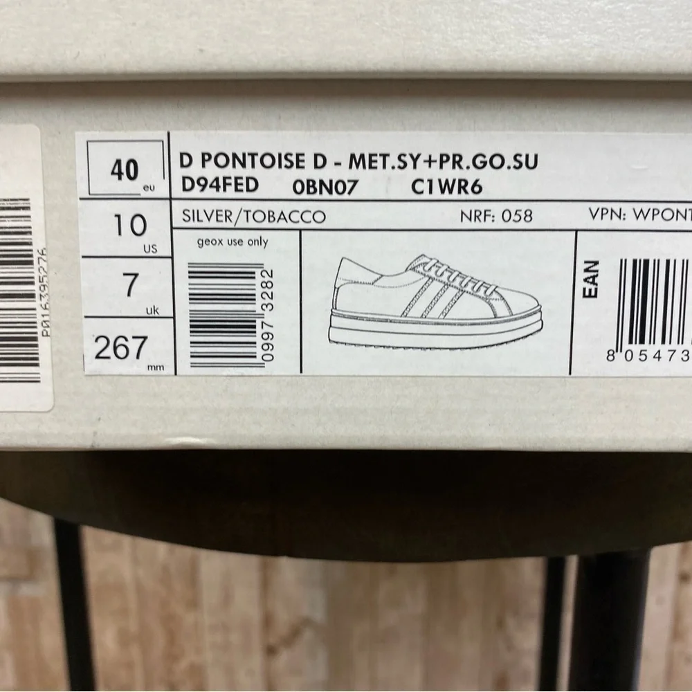Geox Respira Pontoise Trainer‎ Sneaker Size 10